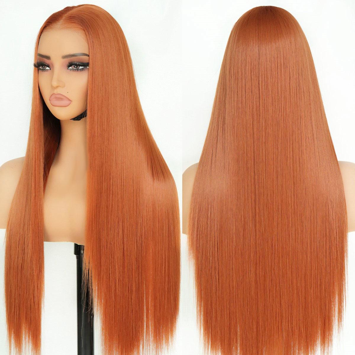 Orage Wig 9x7 Glueless Synthetic Lace Front Wig Straight Wig Premium Human-Hair-Like Fiber