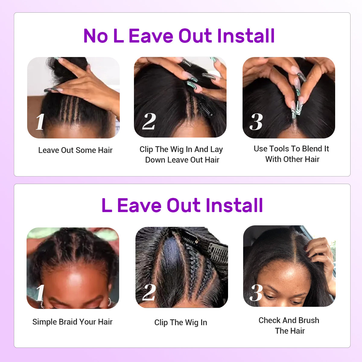 Yaki Straight V Part Layered Wig 250% Density Glueless No Leave Out Synthetic Hair Wig 22 Inch Beginner Friendly Natural Black