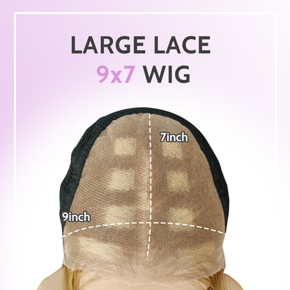 Wear and Go Glueless 9x7 Lace Front Omber Highlight Bob Wig Synthetic Straight Wigs Double Drawn